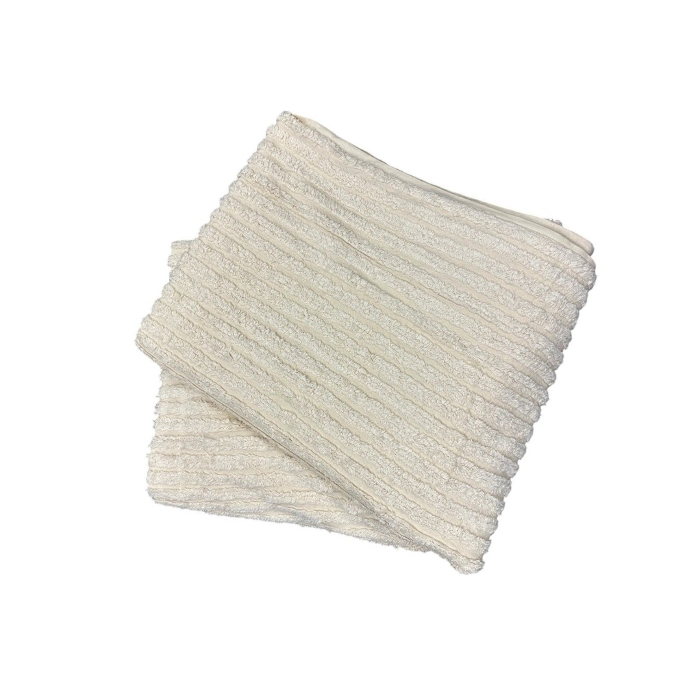 Linen Source Cotton Chic Chenille Twin Duvet Cover Natural